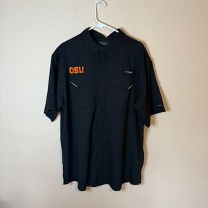 Columbia Men's Black Shirt with Oregon State Logo